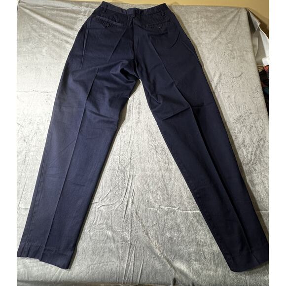 KIKIT MAURICE SASSON Vtg‎ Pleated Pants Navy Size 32 - Picture 2 of 9